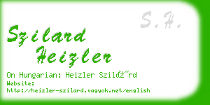 szilard heizler business card